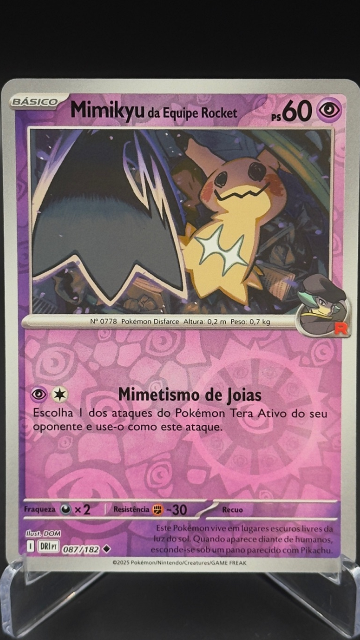 Mimikyu da Equipe Rocket | 087/182