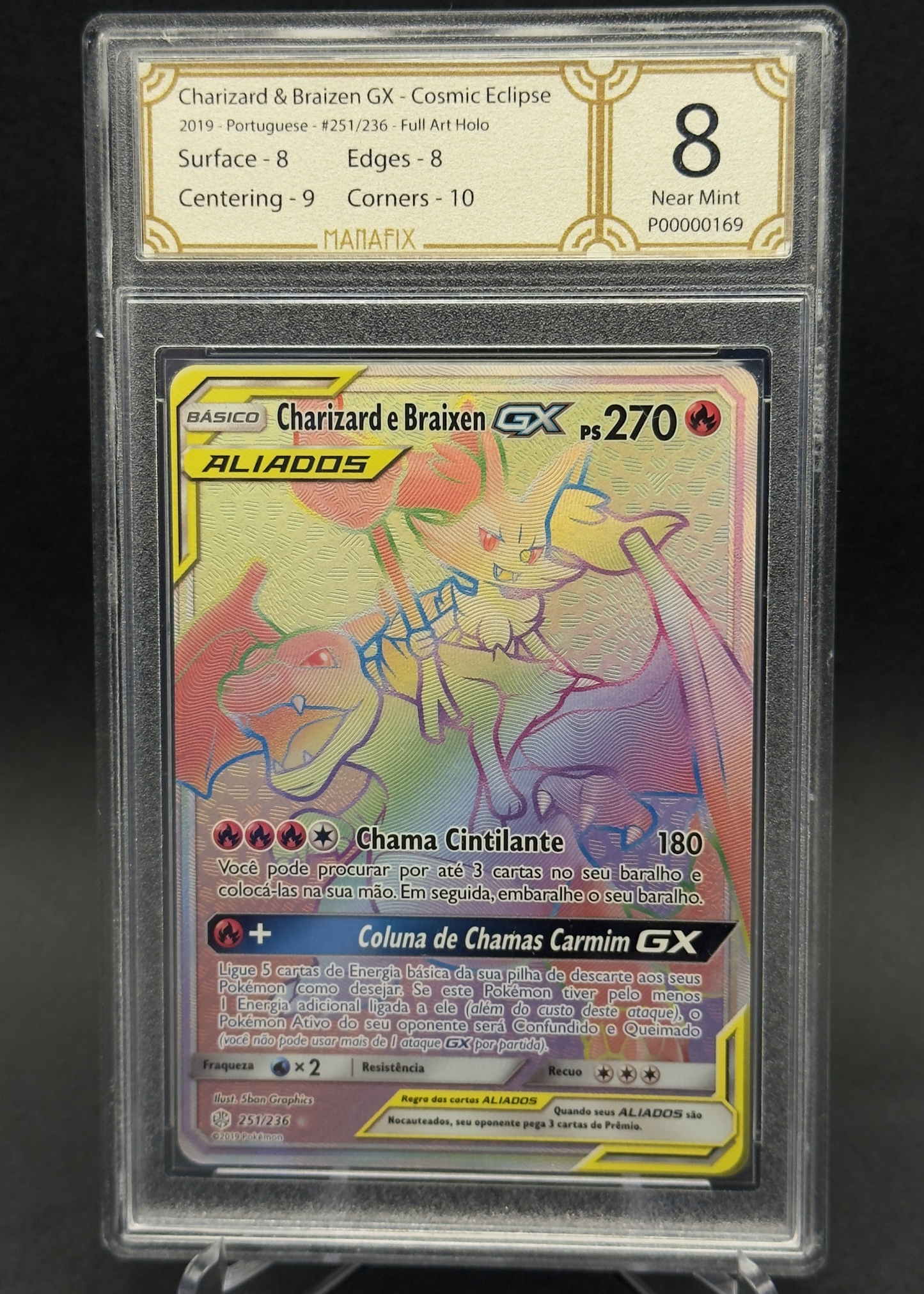 Charizard & Braizen GX - Cosmic Eclipse | 251/236 | MANAFIX 8