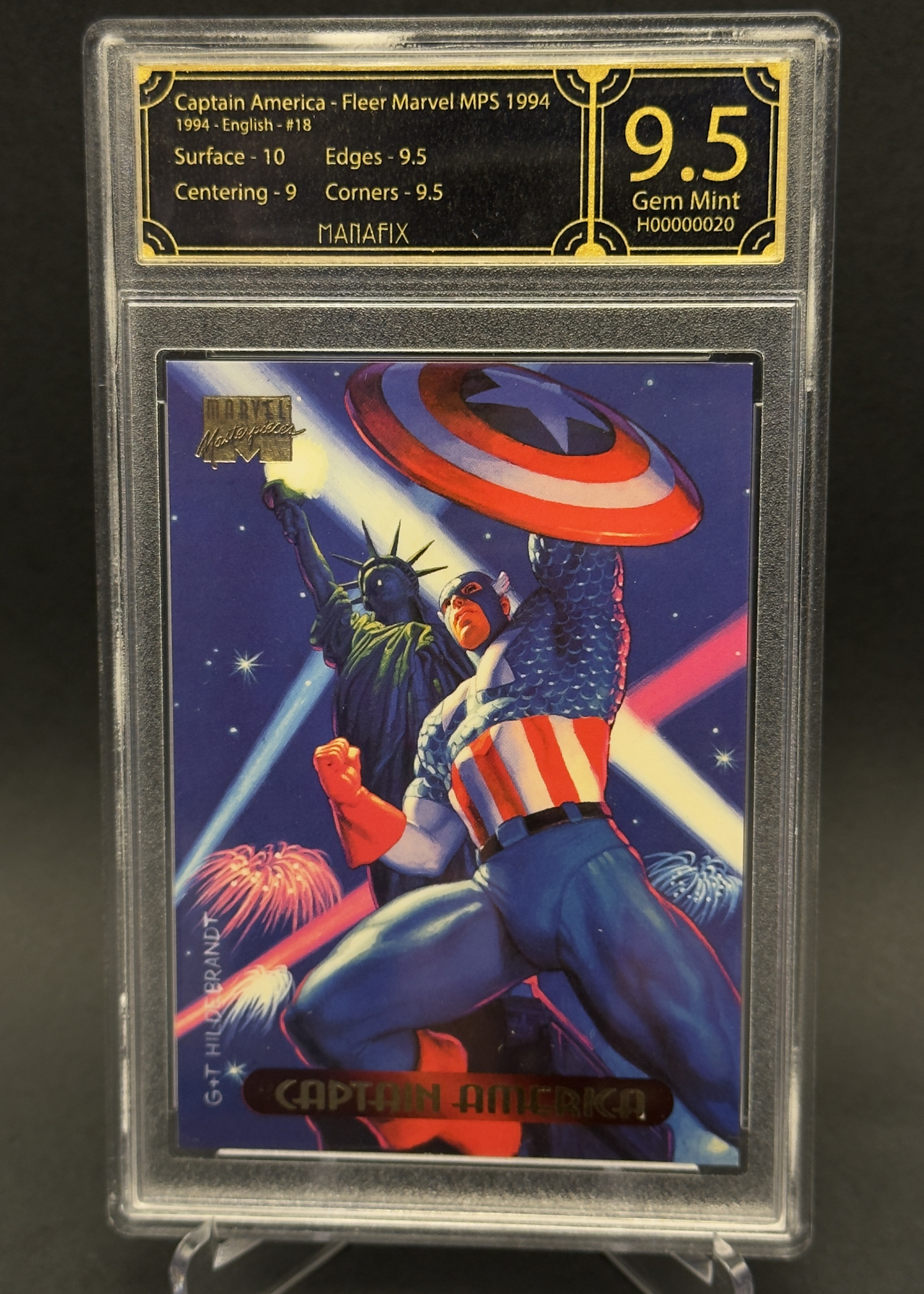 Captain America - Fleer Marvel MPS | 18 | MANAFIX 9.5