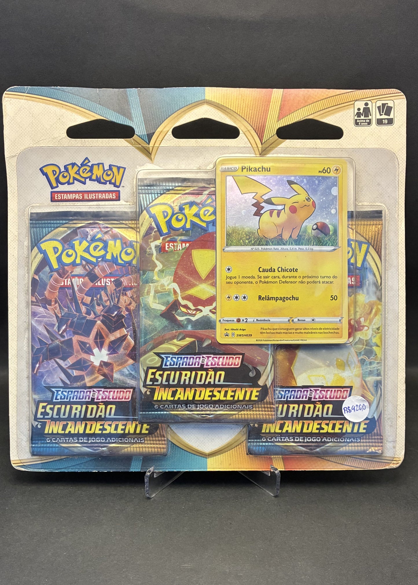 TriplePack - Espada e Escudo | Escuridão Incandescente | 2020