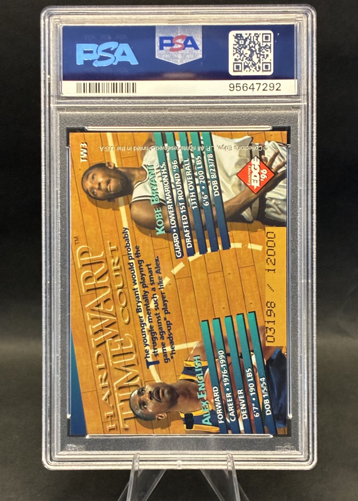 Kobe Bryant Time Warp | TW 3 | PSA 9