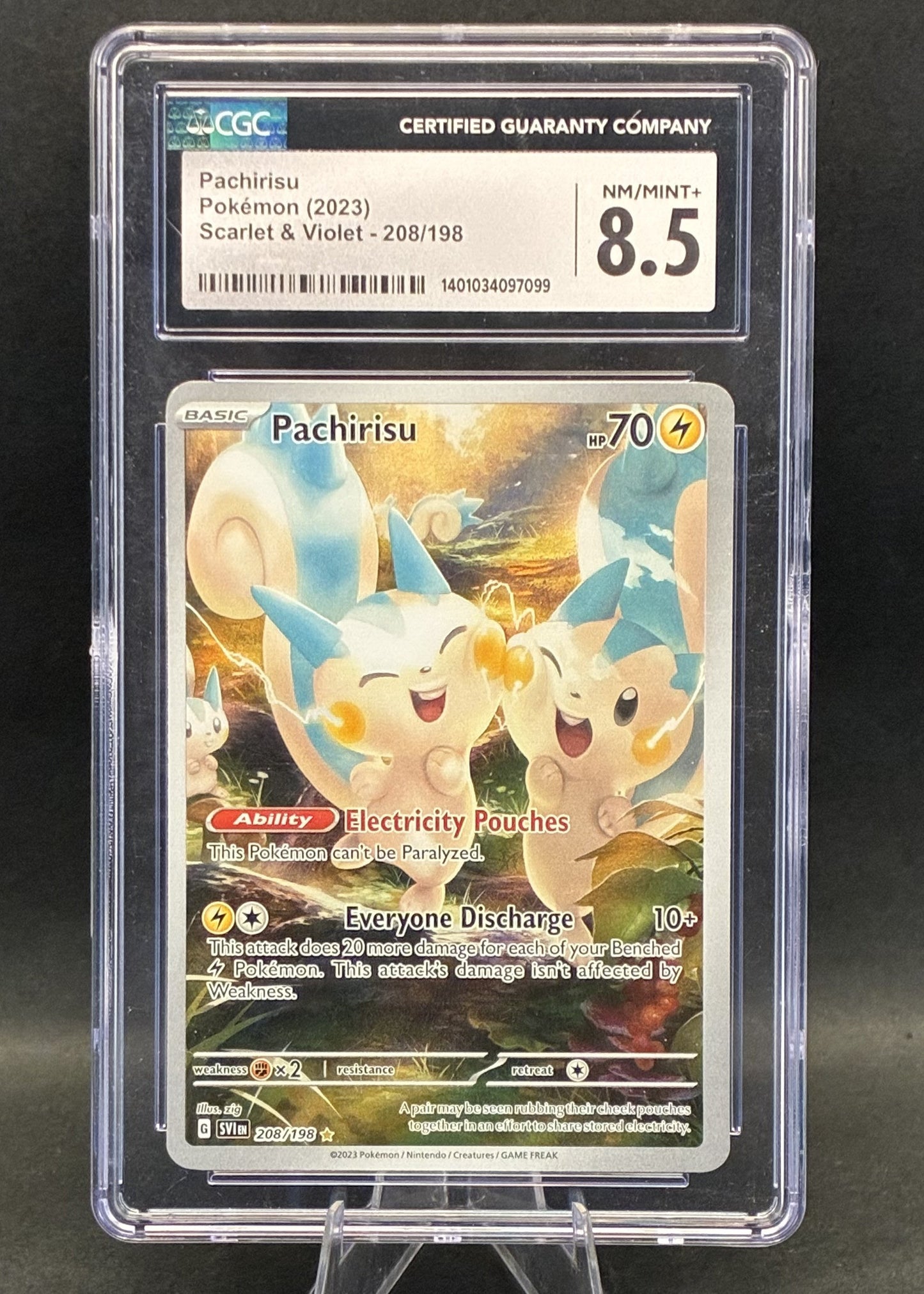 Pachirisu | 208/198 | CGC 8.5