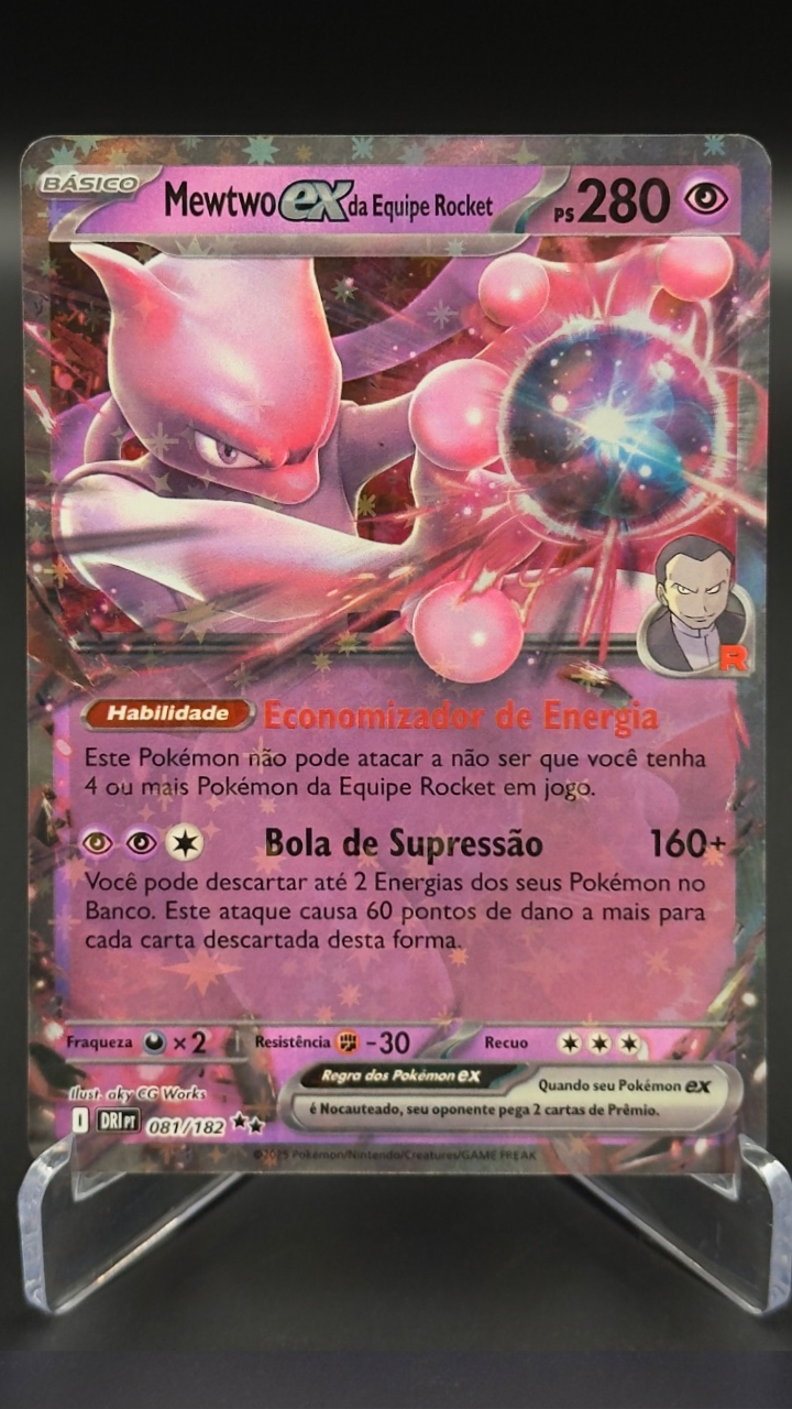 Mewtwo EX da Equipe Rocket | 081/182