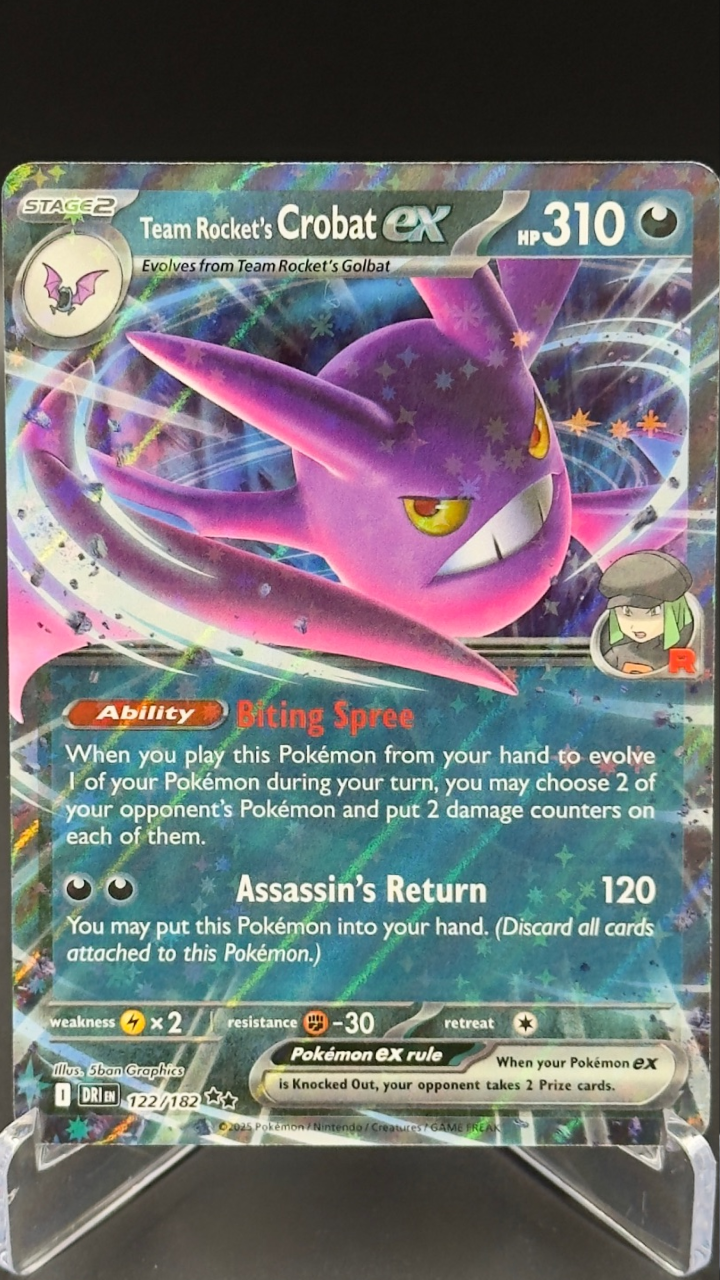 Team Rocket's Crobat eX | 122/182
