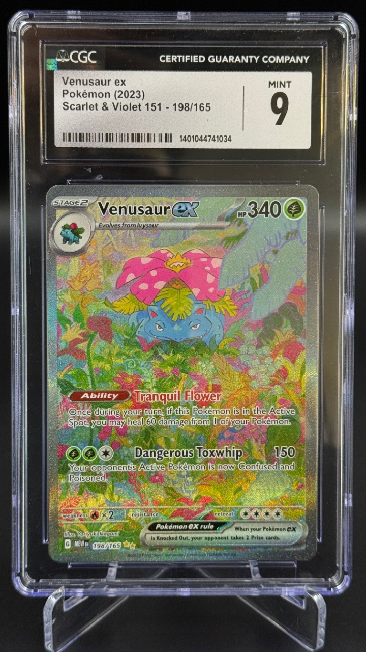 Venusaur EX - 198/165 | Ano 2023 - CGC 9