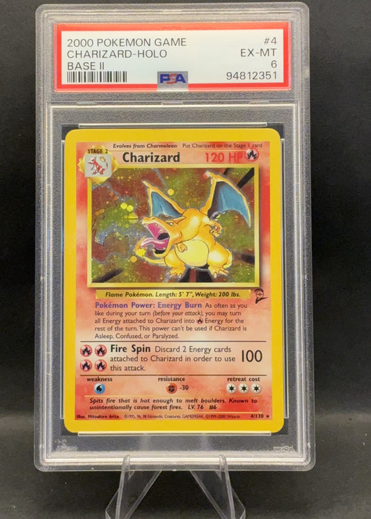 Charizard - Holo Base II | 4/130 | PSA 6