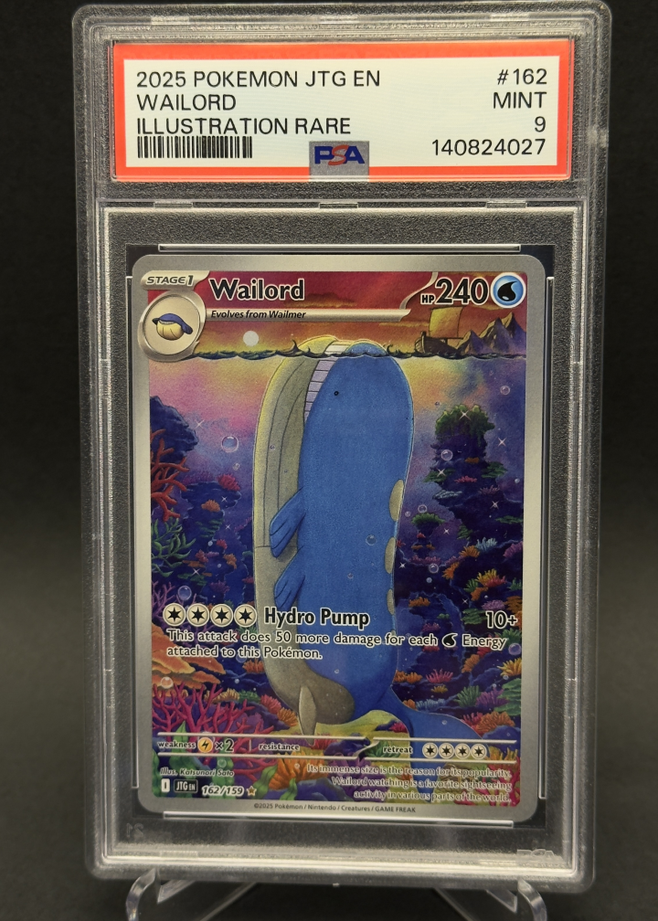 Wailord Illustrations Rare | 162/159 | PSA 9