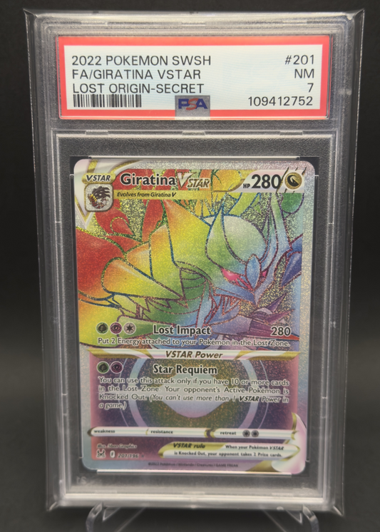 Giratina V Star | 201/196 | PSA 7