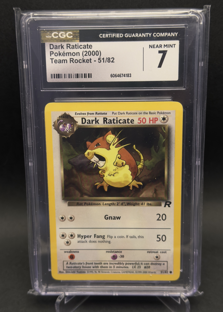 Dark Raticate | 51/82 | CGC 7