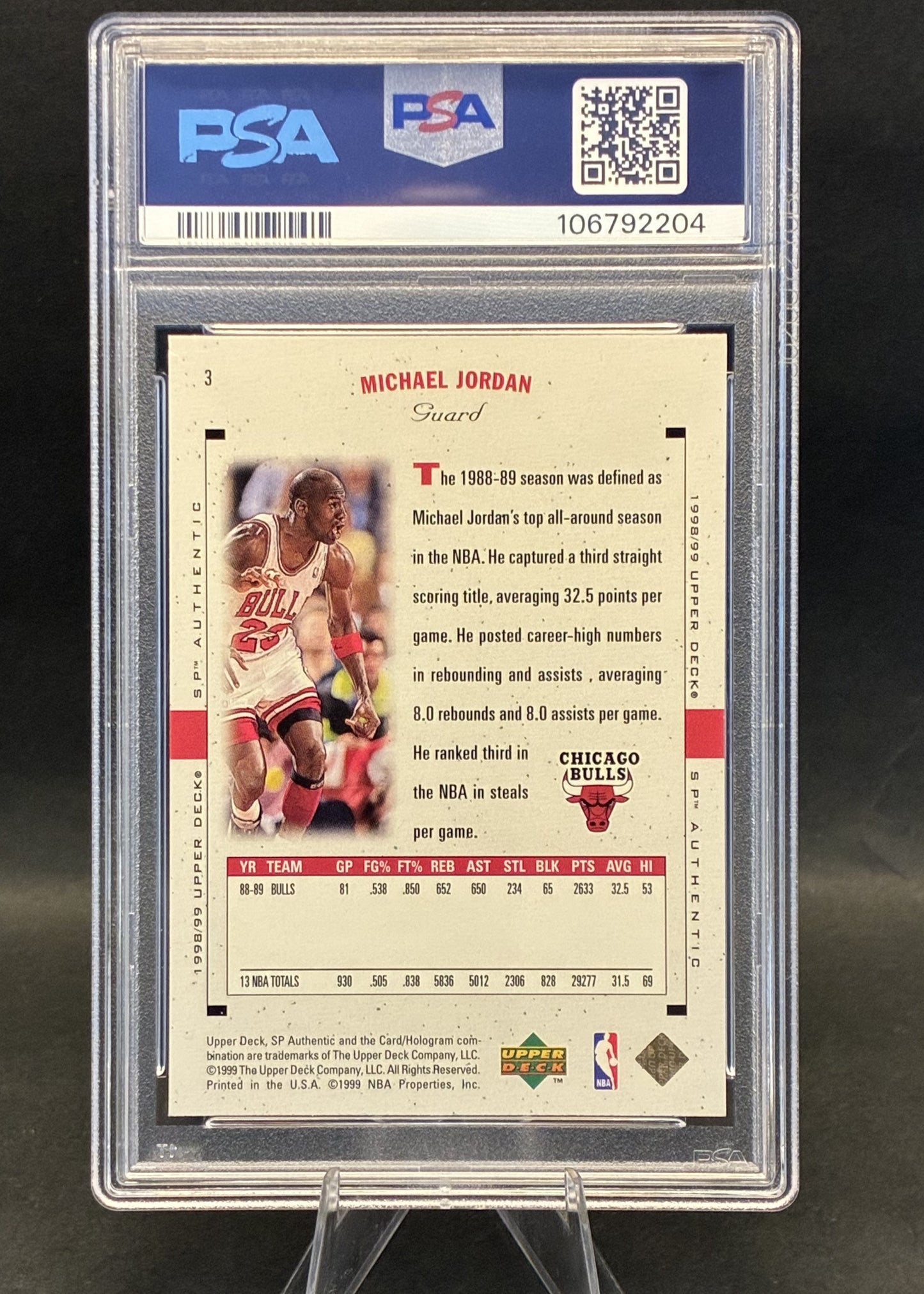 Michael Jordan | 3 | PSA 8