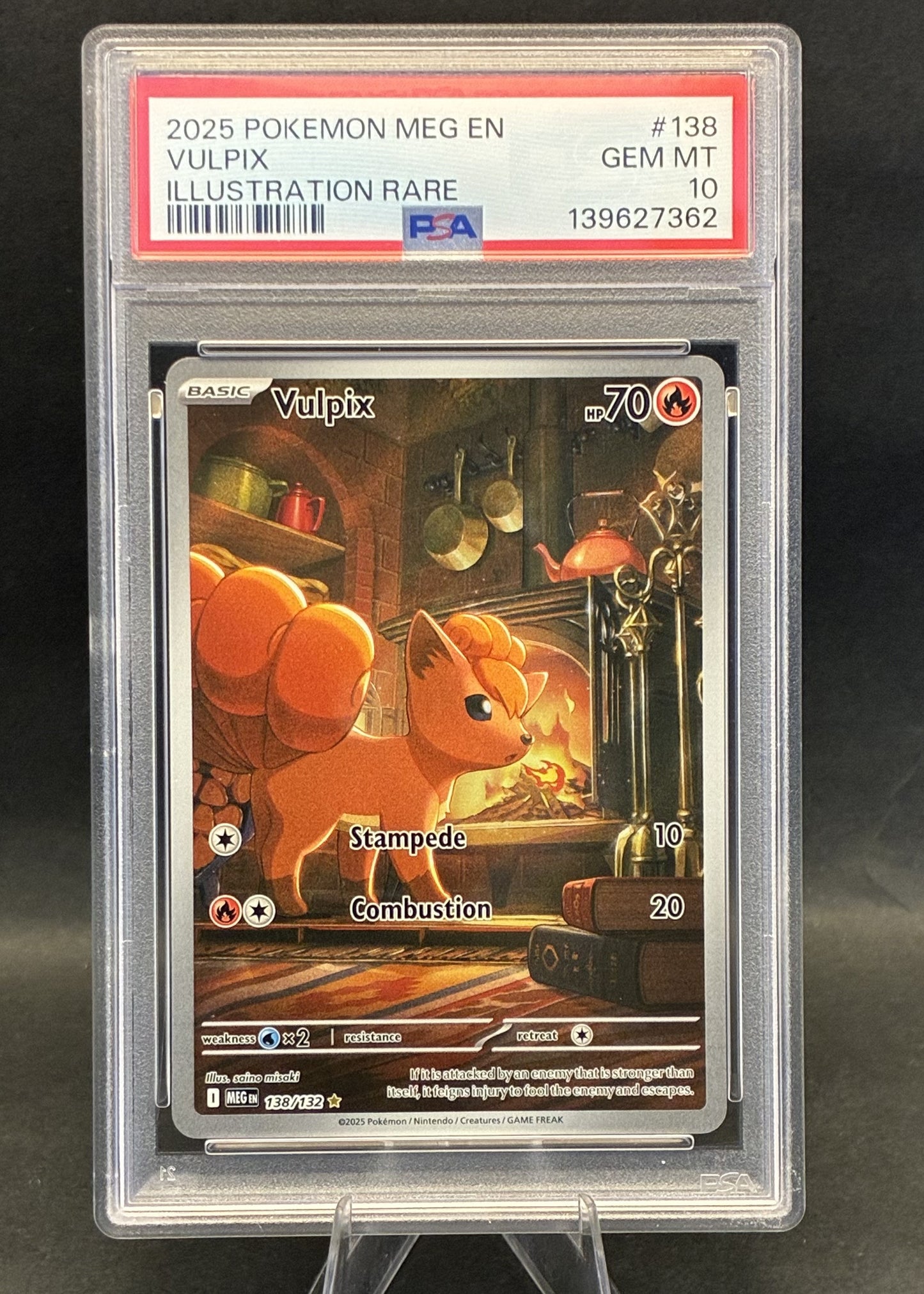 Vulpix Illustration Rare | 138/132 | PSA 10