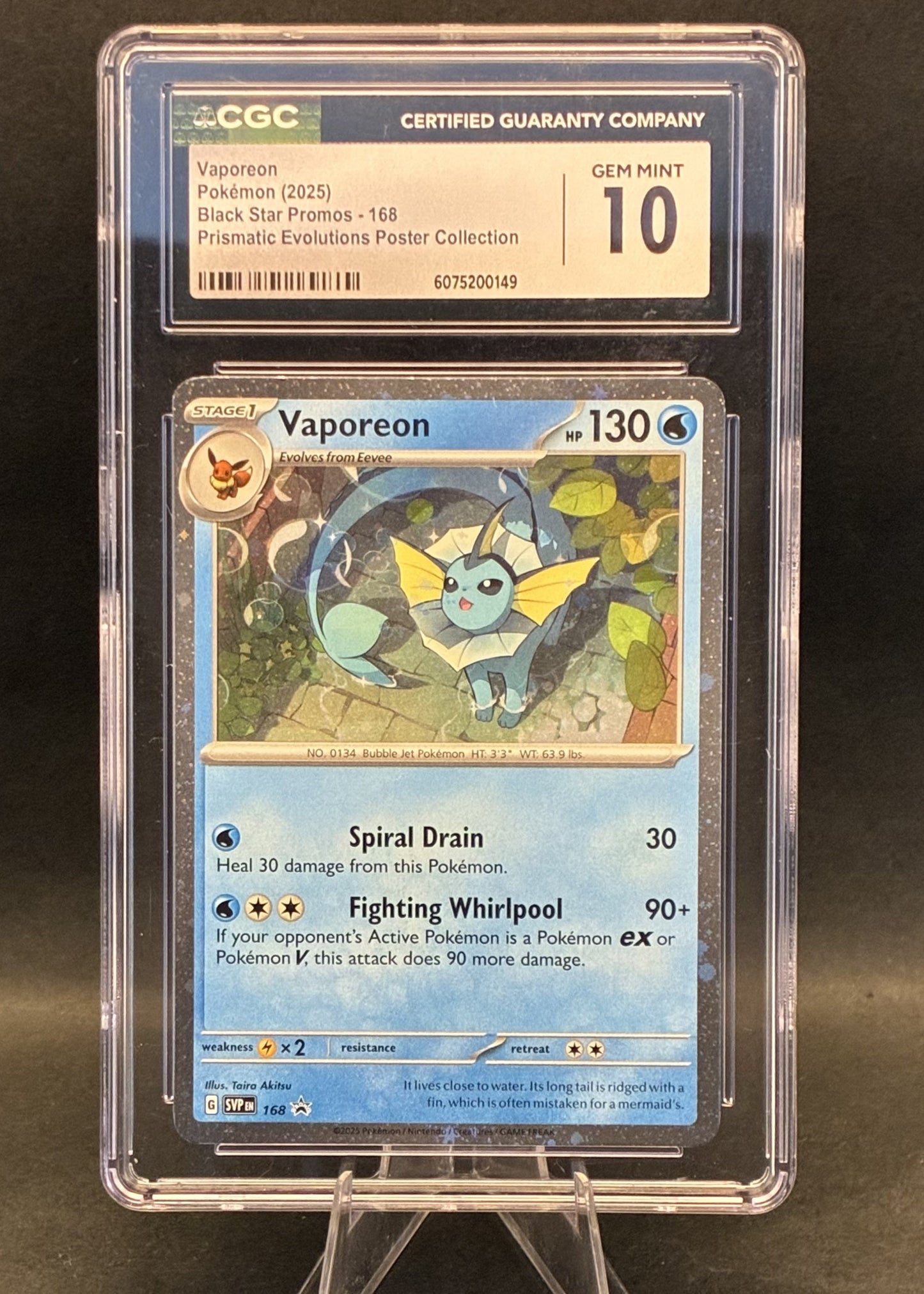 Vaporeon | 168 | CGC 10