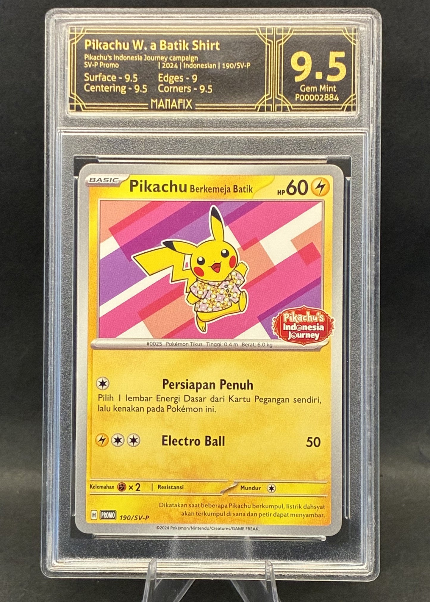 Pikachu Wearing a Batik Shirt | 190/SV-P | MANAFIX 9.5
