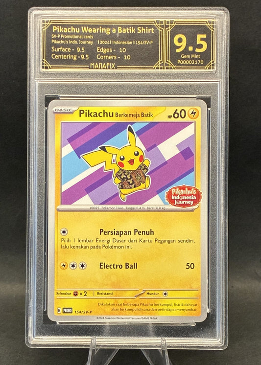 Pikachu Wearing a Batik Shirt | 154/SV-P | MANAFIX 9.5
