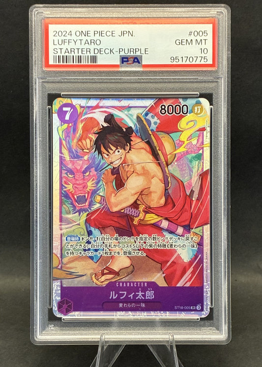Luffy Stater Deck-Pupler | ST18-005 | PSA 10
