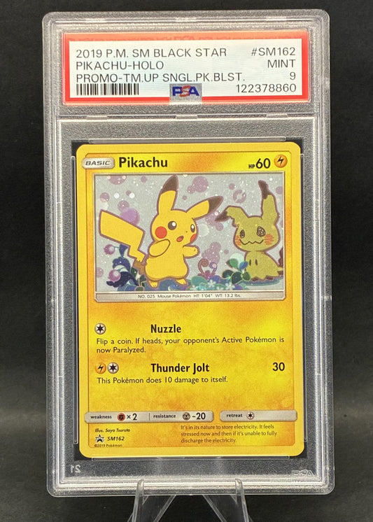 Pikachu-Holo Promo | SM162 | PSA 9