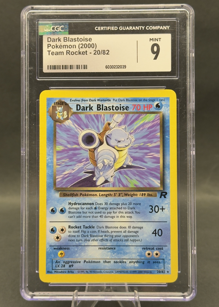 Dark Blastoise | 20/82 | CGC 9