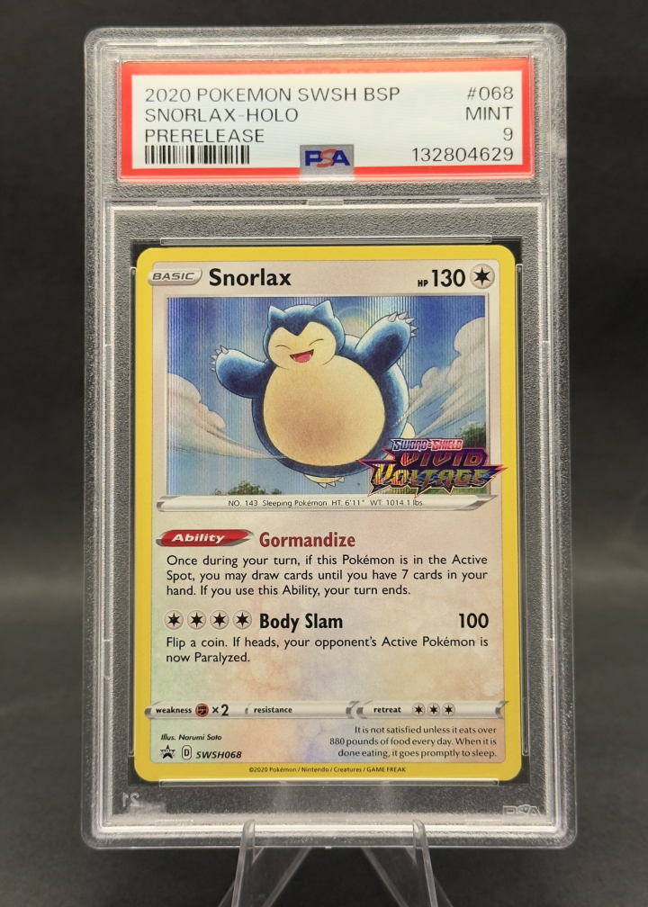 Snorlax - Holo | SWSH068 | PSA 9