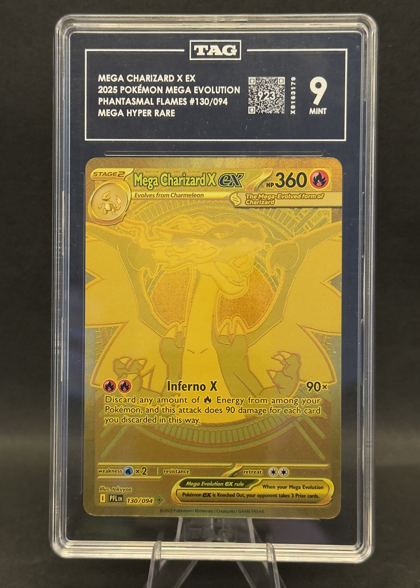 MEGA Charizard X EX | 130/094 | TAG 9