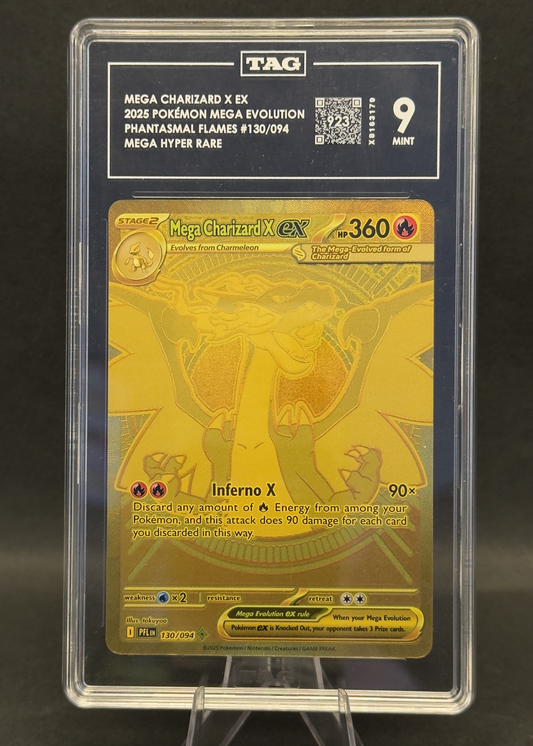 MEGA Charizard X EX | 130/094 | TAG 9