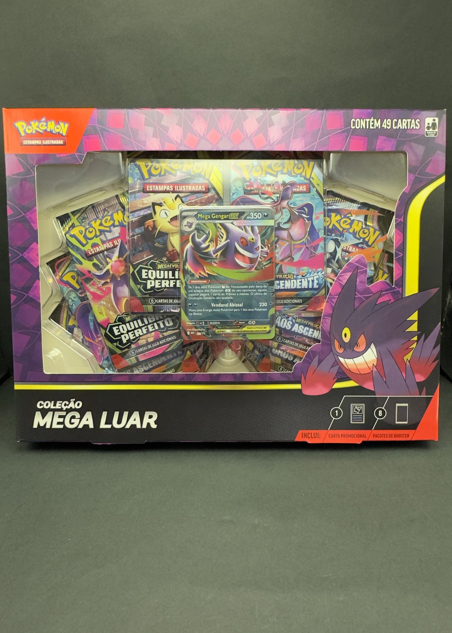 Box Coleção Mega Luar | Mega Gengar Ex e Mega Clefable Ex