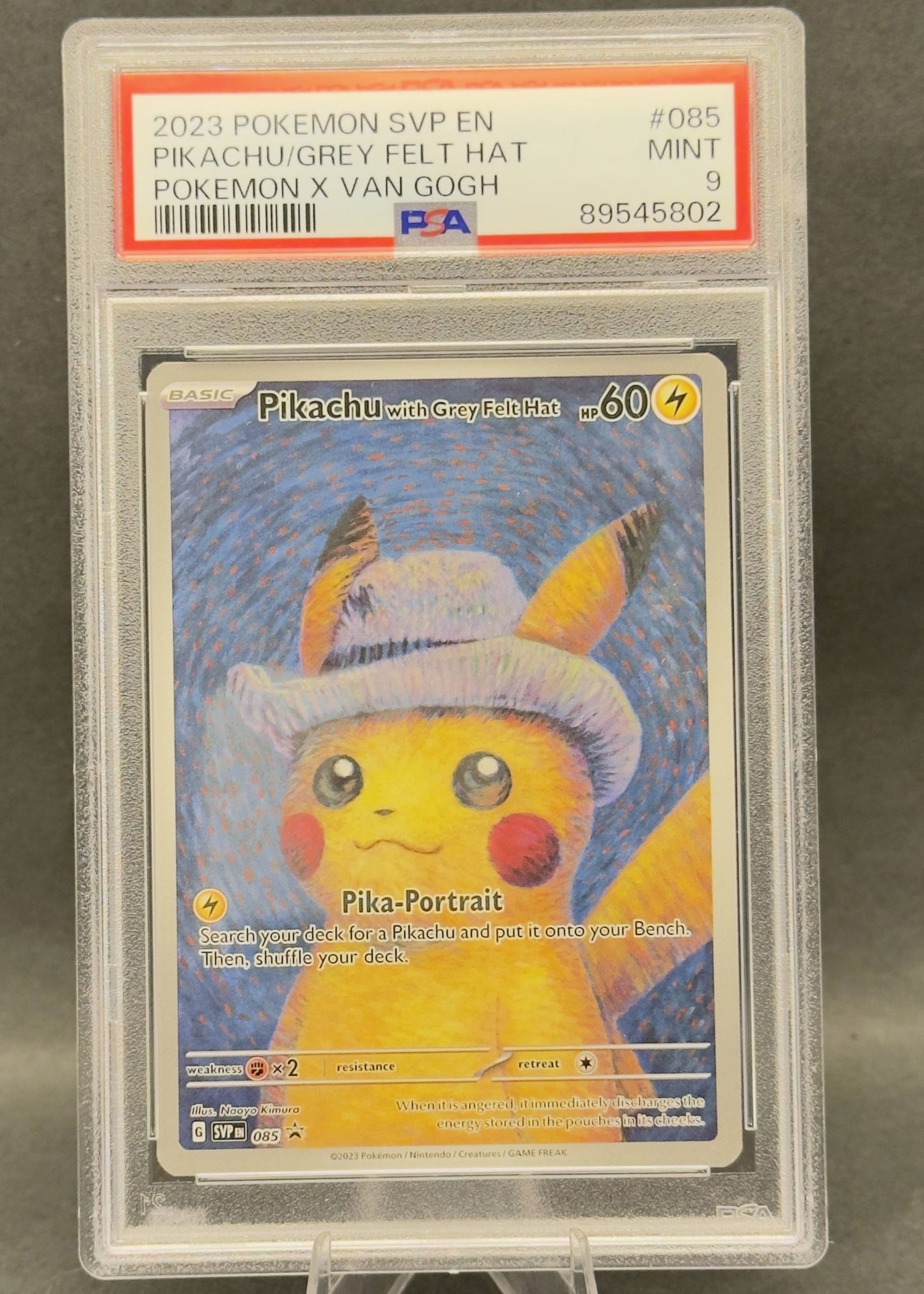 Pikachu Van Gogh | 85 | PSA 9