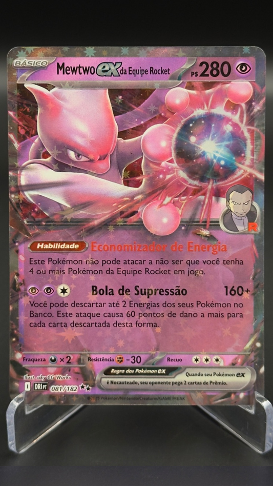 Mewtwo EX da Equipe Rocket | 081/182